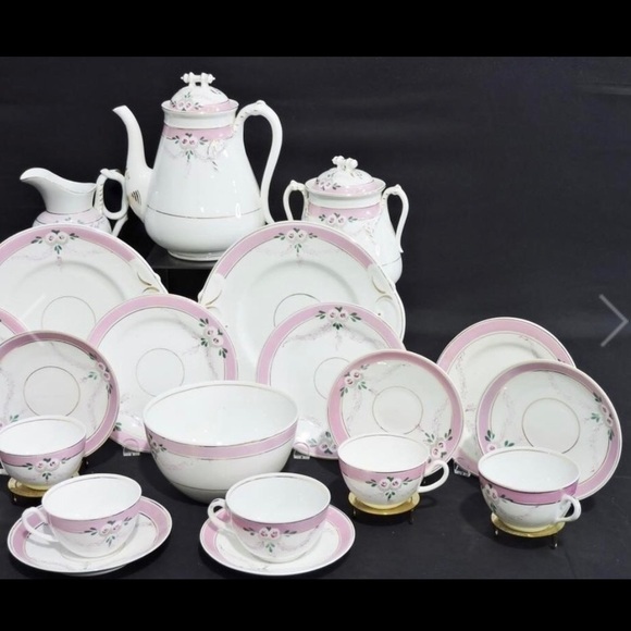 ❤️🔥SALE❤️🔥 Sampson Bridgewood & Son Tea Service 1885 Porcelain (23 Pcs) - Picture 2 of 7